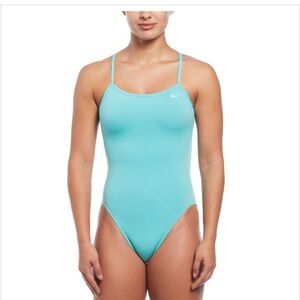 Nike Light Blue Women's One Piece Swimsuit